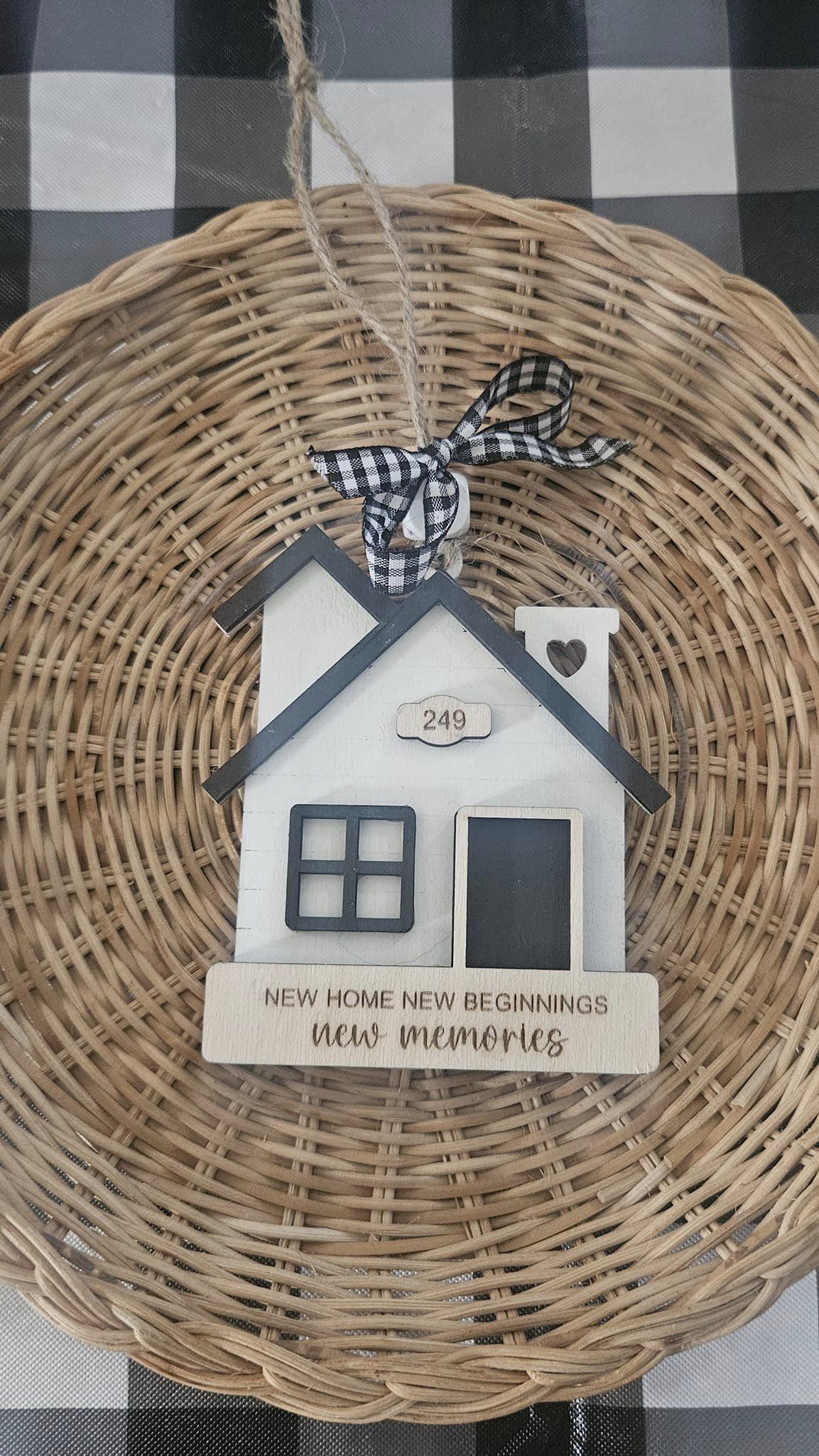 Personalized new home ornament